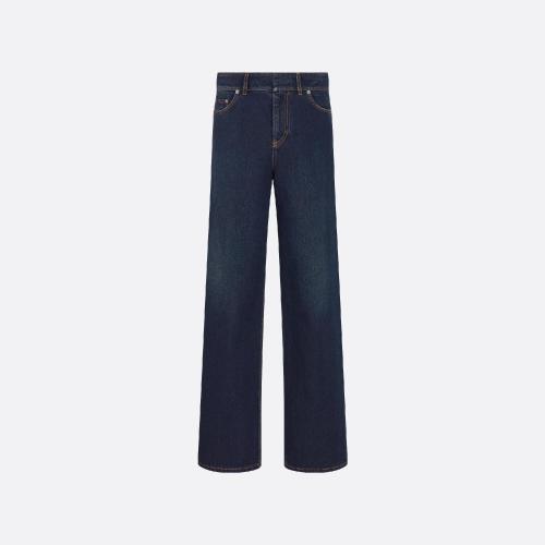  DIOR迪奧 22年秋冬 女士 牛仔褲 Denim Couture 喇叭牛仔褲 142P23A3394_X5651 預(yù)定商品1-3周發(fā)貨
