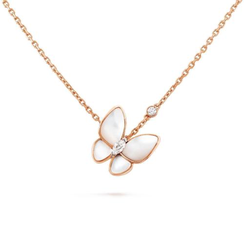  VCA梵克雅寶 22年秋冬 女士 吊墜 Two Butterfly吊墜項鏈 VCARO8FO00 預定商品1-3周發貨