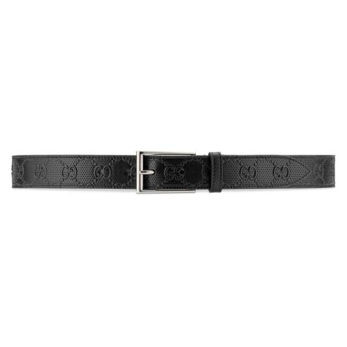  GUCCI古馳 22年秋冬 男士 方形搭扣腰帶 474313 UCGAN 1000