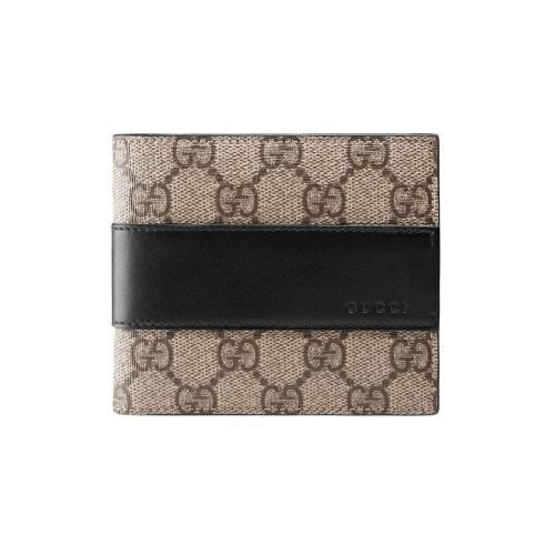  GUCCI古馳 22年秋冬 男士 GG  Supreme_人造帆布錢包 451240 KGDHN 9769 預定商品2-6周發貨