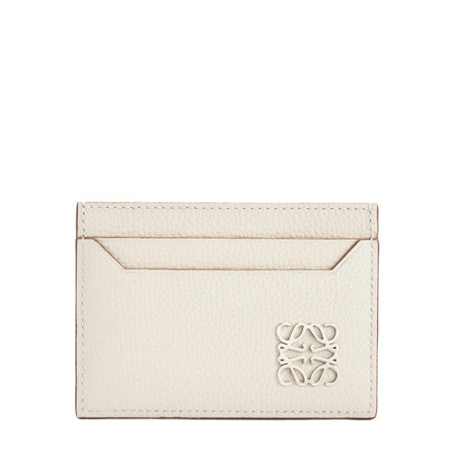 LOEWE/羅意威  女士幽靈白粒面小牛皮徽標印花卡片夾0010593473