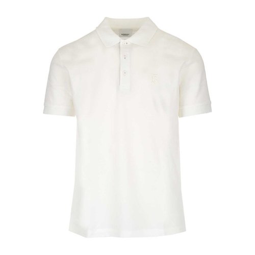 BURBERRY/博柏利   服裝 翻領 男性 簡約 寬松 白色 男士短POLO 8014005
