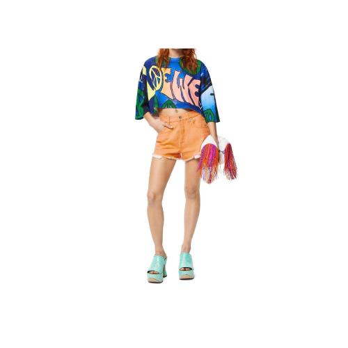  LOEWE羅意威 22年秋冬 女士 短袖T恤 LOEWE peace cropped T-shirt in cotton S616Y22X37-9990