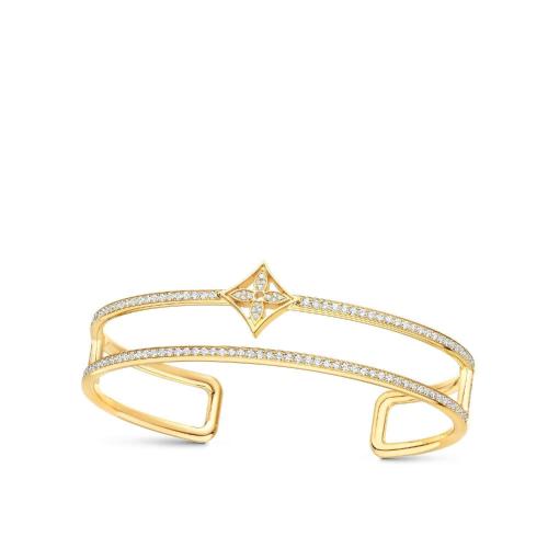  LV路易威登 22年秋冬 女士 手鐲 BRACELET DEUX RANGS IDYLLE BLOSSOM， OR JAUNE ET DIAMANTS 預定商品2-8周發貨