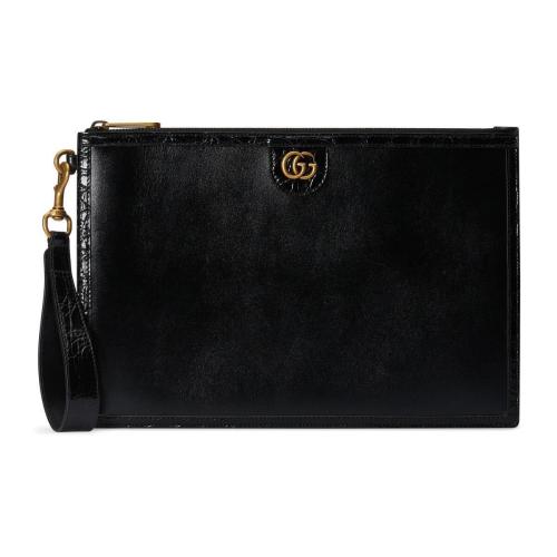  GUCCI古馳 22年秋冬 男士 Ophidia系列鱷魚皮滾邊手袋 703242 14JCT 1000