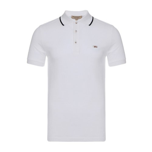  BURBERRY/博柏利 男士白色棉質短袖POLO衫 4037227 PLFSX