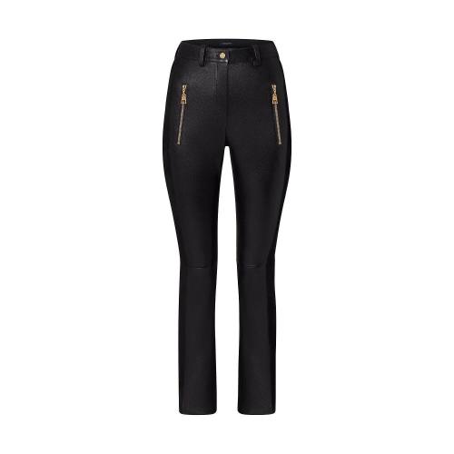  LV路易威登 22年秋冬 女士 休閑褲 PANTALON EN CUIR a CHEVILLES éVASéES 1AA91C 1AA91B 1A