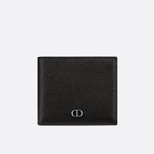  DIOR迪奧 男士 錢包 錢包-黑色粒面牛皮革cd-icon 2ESBC027CDI_H00N