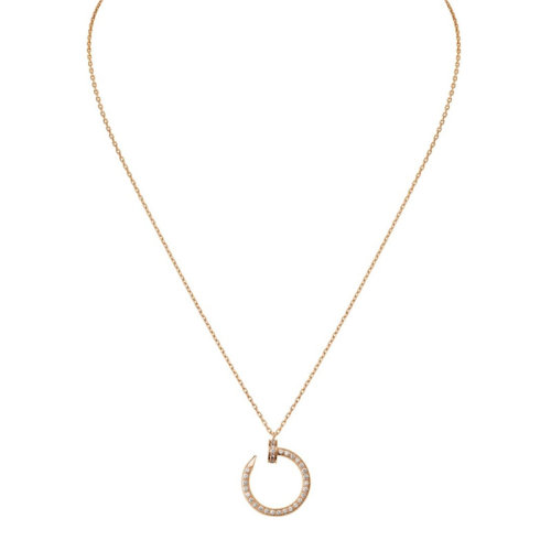 CARTIER/卡地亞 JUSTE UN CLOU 18K金玫瑰金鉆石項鏈 B3047000