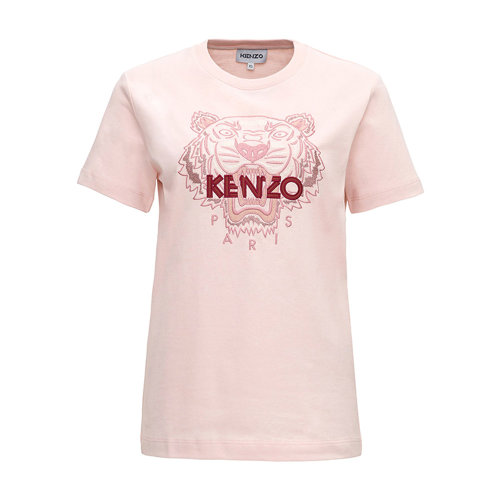 KENZO/高田賢三 女短袖 女士虎頭圓領運動休閑短袖 FA6 2TS912 4YE