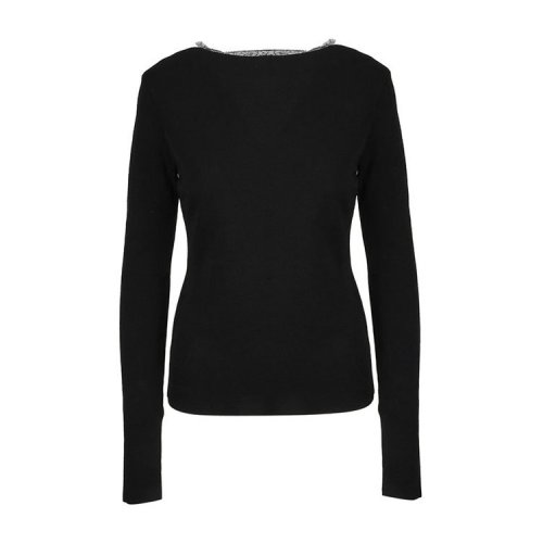 Givenchy/紀(jì)梵希 女士黑色長(zhǎng)袖T恤 BW905V4Z3Z BLACK