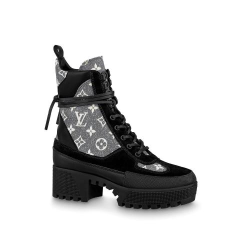  LV路易威登 22年秋冬 女士 短靴 DESERT BOOT LAURéATE a PLATEFORME 1AB2XF 1AB2XD 1AB2XE 1