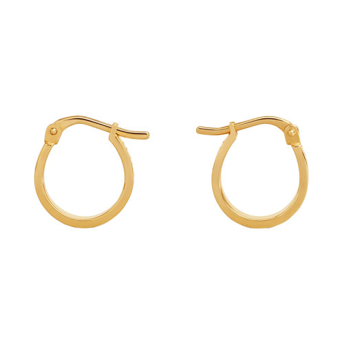 CELINE/賽琳 22新款 女士金色黃銅字母雕刻圓形耳環460FJ6BRA.35OR