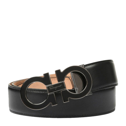 Salvatore Ferragamo/菲拉格慕 男士黑色腰帶 679750-671502（99新未使用）