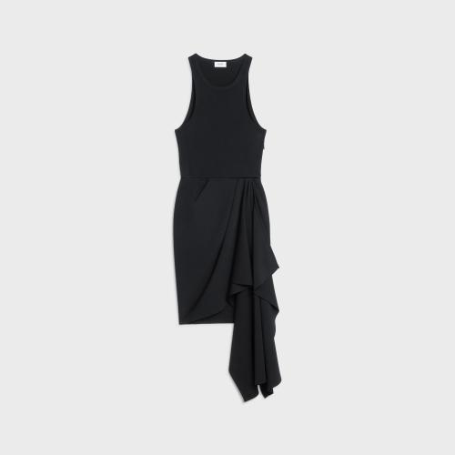  CELINE賽琳思琳 22年秋冬 女士 連衣裙 ROBE DRAPéE VISCOSE 2A21Y256R.38NO