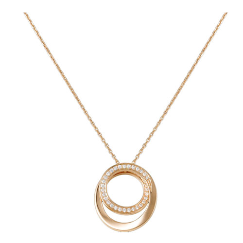CARTIER/卡地亞 ETINCELLE系列 玫瑰金鑲嵌鉆石項鏈B3045700