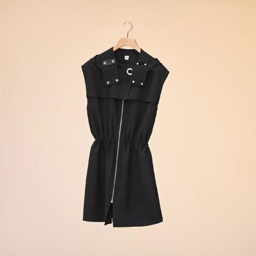  HERMES愛馬仕 22年秋冬 女士 短袖襯衫 Gilet long sans manches fermoir oeillet H2E0145DI02