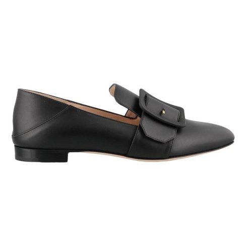  BALLY/巴利 女士黑色皮革平跟單鞋 6231230 PLXSX