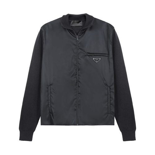 PRADA/普拉達 男士夾克 男士綿羊毛/錦綸羊毛衫夾克外套 UMC149 1JF4 S 202