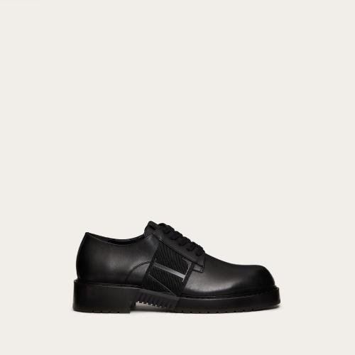  VALENTINO華倫天奴 22年秋冬 男士 商務休閑鞋 Derbies VL7N CITY en veau avec ruban XY2S0E5 預定商品1-3周發貨
