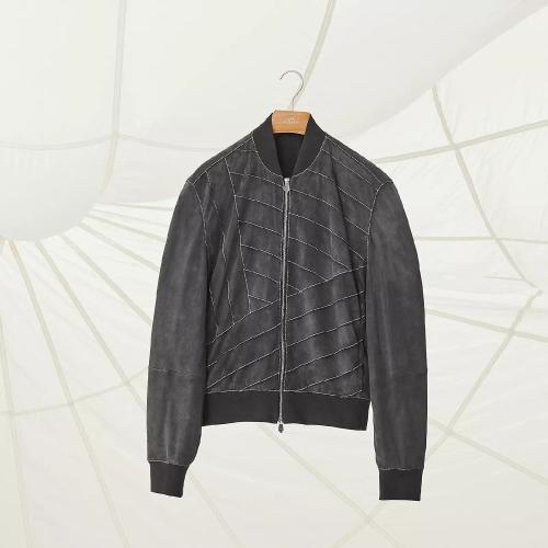  HERMES愛馬仕 22年秋冬 男士 夾克 Blouson bord-cote H253400HE6348