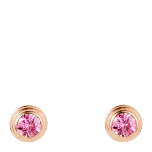 CARTIER/卡地亞 SAPHIRS LéGERS DE CARTIER系列女士玫瑰金色18K金鑲嵌粉色藍寶石耳飾耳釘耳環 B8043400【預售4-5周發貨】