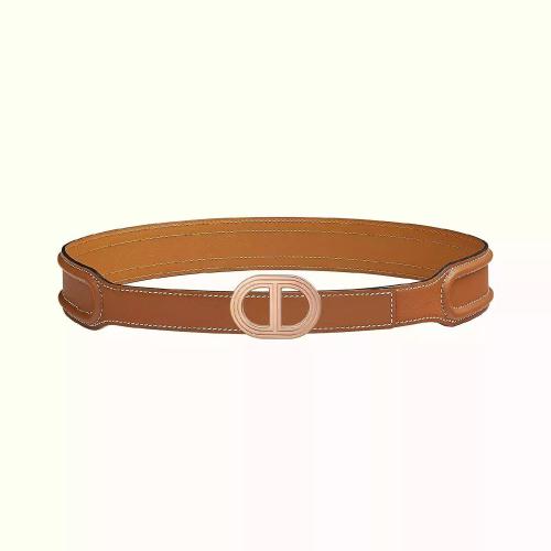  HERMES愛馬仕 22年秋冬 女士 腰帶 Boucle de ceinture Rivage %26a; Cuir de ceinture 24?mm H