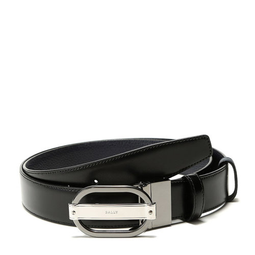 BALLY/巴利 男士皮質雙面板扣式皮帶腰帶 SIL 35 M
