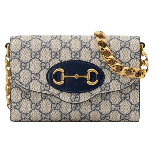  GUCCI古馳 22年秋冬 女士 Gucci Horsebit 1955系列迷你手袋 724713 HUHHX 4065