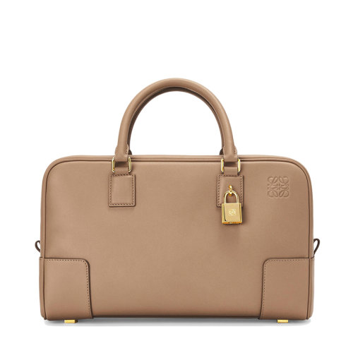 LOEWE/羅意威 21新款Amazona 28系列 女士貂色納帕小牛皮金屬掛鎖手提斜挎單肩包0010623841
