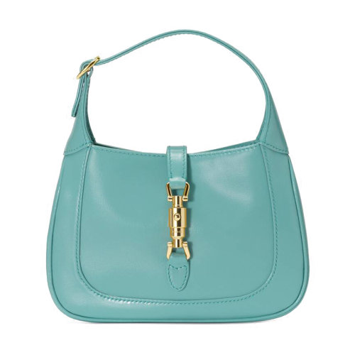 GUCCI/古馳  1961 Jackie系列 淺藍色小牛皮迷你斜跨單肩手提包63709110O0G4933