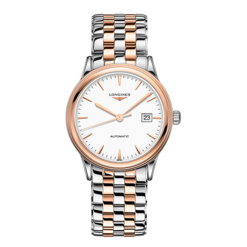 LONGINES/浪琴  軍旗系列精鋼和紅色PVD涂層自動機械男士腕表40毫米 L4.984.3.92.7