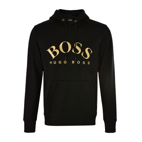 Hugo Boss/雨果博斯  棉質(zhì)經(jīng)典logo標(biāo)識(shí)長(zhǎng)袖套頭運(yùn)動(dòng)衫男士衛(wèi)衣