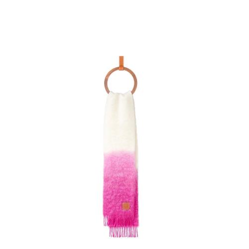 LOEWE羅意威 22年秋冬 女士 圍巾 Dip dye scarf in wool mohair F655257X02-2102