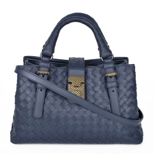 Bottega Veneta/葆蝶家 女士牛皮黑色編織款卡扣開合單肩包斜挎包手提包女包 493994-VQ13B-1000