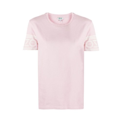  KENZO/高田賢三 女士淡粉色棉質短袖T恤 F862TS793 985 34 PLFSX