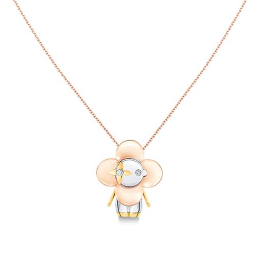  LV路易威登 22年秋冬 女士 項鏈 VIVIENNE 1*w*8K金鉆石項鏈 Q93800 預定商品2-8周發貨