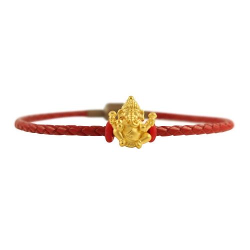 GJY/古金玥 象神 3D硬金999足金 旺財財神黃金轉運珠手鏈