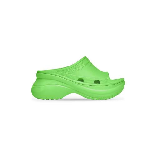  BALENCIAGA巴黎世家 22年秋冬 男士 平底涼鞋 POOL CROCS?拖鞋式涼鞋 677386W1S8E3500