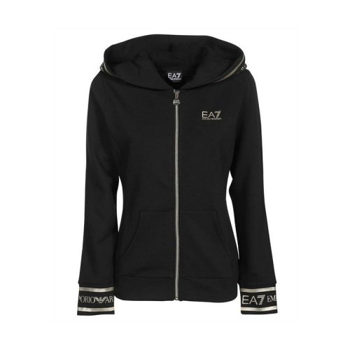  Emporio Armani/安普里奧阿瑪尼 女士黑色棉質(zhì)衛(wèi)衣 6KTM09 TJAVZ 0200 PLFSX