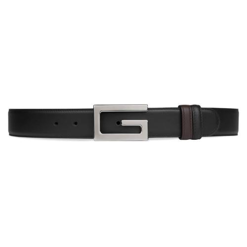  GUCCI古馳 22年秋冬 男士 方形G搭扣雙面腰帶 626974 AP0BN 1062