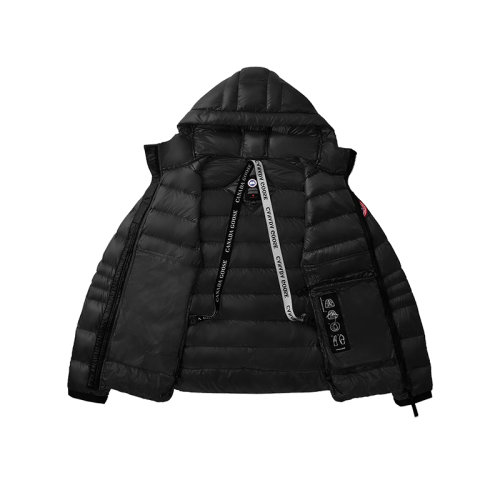 CANADA GOOSE/加拿大鵝 經(jīng)典款 Crofton系列 男士黑色防水面料黑標連帽衫羽絨服2207MB-NOIR