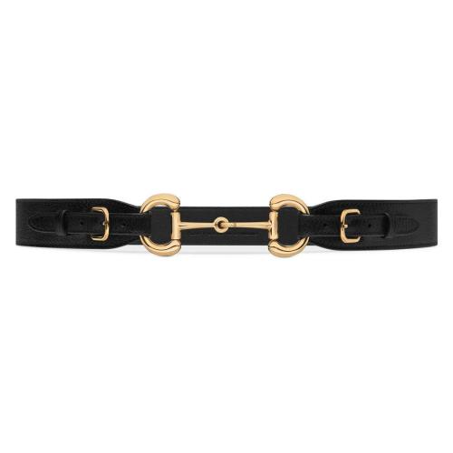  GUCCI古馳 22年秋冬 女士 馬銜扣搭扣皮革腰帶 702891 DJ20G 1000