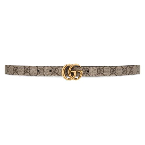  GUCCI古馳 22年秋冬 女士 雙G帶扣雙面窄版腰帶 659418 92TIC 9769