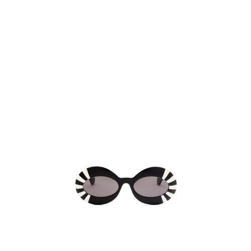  LOEWE羅意威 22年秋冬 女士 太陽眼鏡 Oversized oval sunglasses in acetate G736270X06-1102