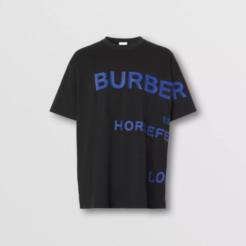  BURBERRY 22年秋冬 男士 Horseferry 印花棉質寬松 T 恤衫 80579861