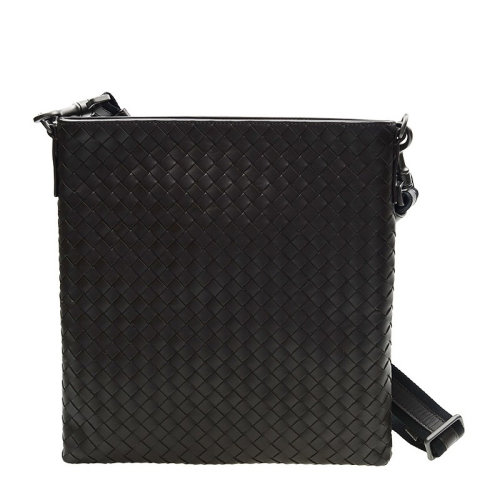 Bottega Veneta/葆蝶家 男士純色經典編織豎款可拆卸肩帶拉鏈開合郵差包斜挎包單肩包男包 276357-V465C 多色可選