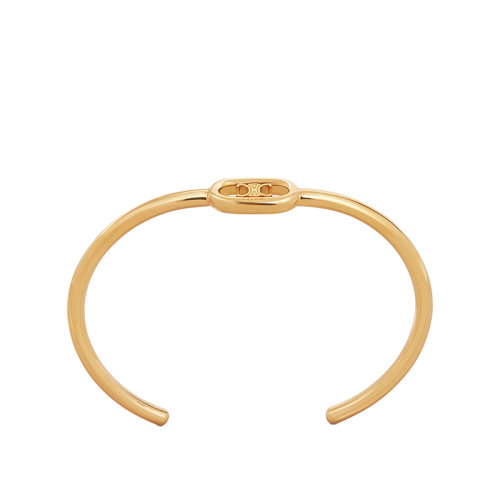 CELINE/賽琳 MAILLON TRIOMPHE系列 金色飾面黃銅簡約細(xì)手鐲46X536BRA.35OR