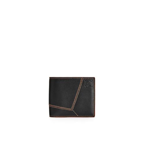  LOEWE羅意威 22年秋冬 男士 錢包 光滑牛皮革 Puzzle 縫線雙折錢包 C510302X03-1100 預定商品1-3周發貨