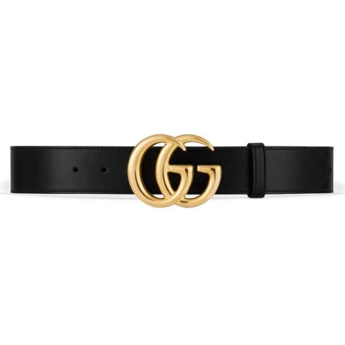  GUCCI古馳 22年秋冬 女士 皮革腰帶，配以互扣式GG帶扣 406831 0YA0G 1000
